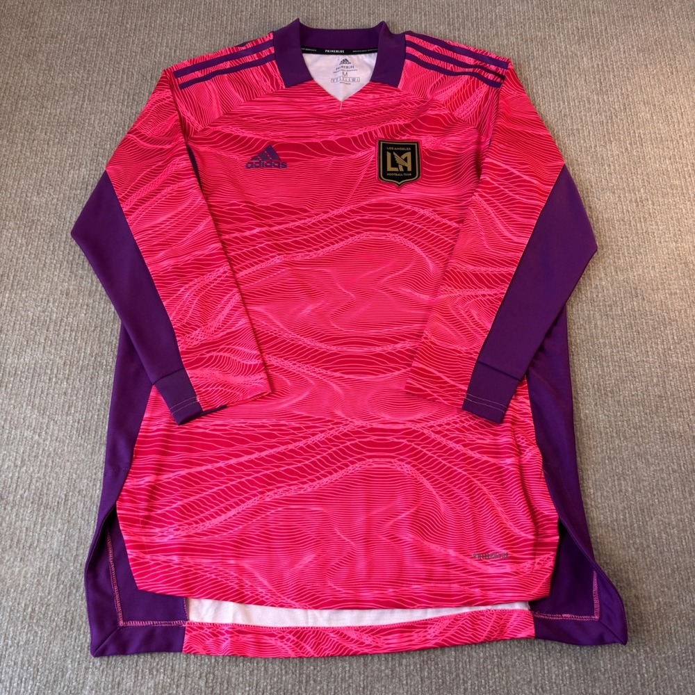 Adidas LAFC MLS Goalkeeper Jersey Pink Purple Oscar 11 Mens Medium GT8420